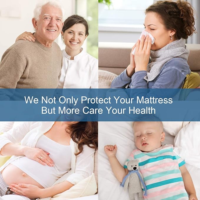 Sofa Bed Queen Mattress Protector Pad Waterproof Quilted 60" X 72", Breathable & Cooling Queen Sleeper Sofa Mattresses Pad Cover Fitted with Deep Pocket Up to 8", (White)