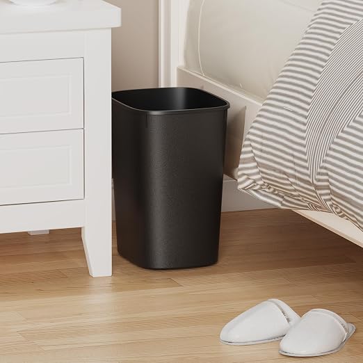 CEROELDA Small Bathroom Trash Can, 2.6 Gallon Slim Mini Garbage Can Small Trash Bin Plastic Waste Basket for Dorm Room, Bedroom, Office, Toilet (Black) - Image 5