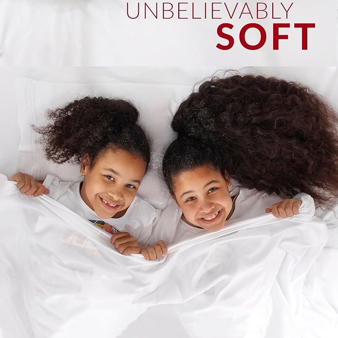 Mellanni Split King Sheets Set - 5 PC Iconic Collection Bedding - Hotel Luxury, Extra Soft, Cooling Bed Sheets - Wrinkle, Fade, Stain Resistant (Split King, Gray)