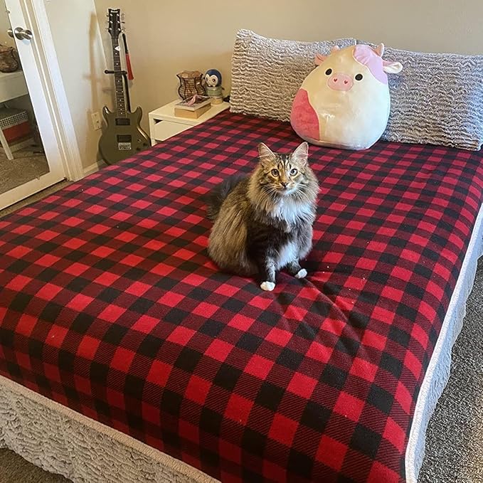 Catalonia Waterproof Bed Blanket, Love Couples Leakproof Protector, Reversible Squirt Blanket, Splash Stain Proof Pad, Washable, 50X60 inches