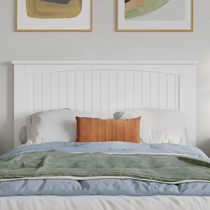 AFI, Nantucket Full Solid Wood Panel Headboard, White