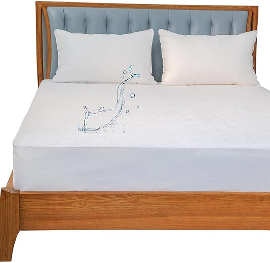 Waterproof California King Mattress Protector Cal King Soft Soft Bamboo Viscose Terry Matressprotector Quiet Breathable Fitted Matress Cover
