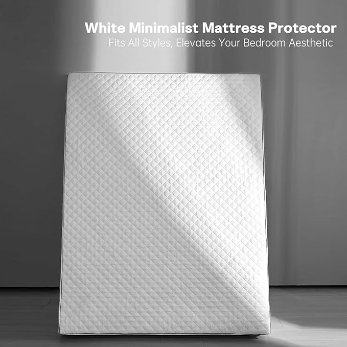 Queen Size Waterproof Mattress Protector - Leak-Proof Urine Proof, Stain Resistant, with 17" Stretchable Deep Pockets, Non-Slip Elastic Edges, Ideal Gift for Pet Owners & Families, Queen(60"x80")