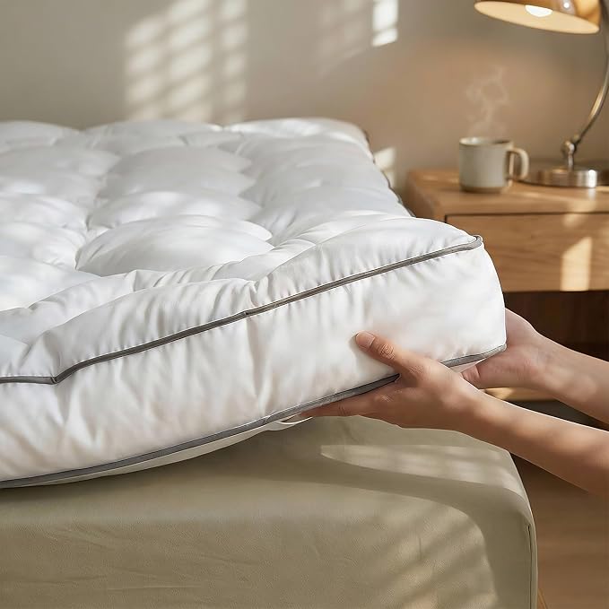 King Mattress Topper - 3 Inch Ultra Thick Soft Memory Foam Mattress Pad for Back Pain Relief, Pillow Top Mattress Topper King for Bedrooms, Guest Rooms & RVs, 80x78 Inch.
