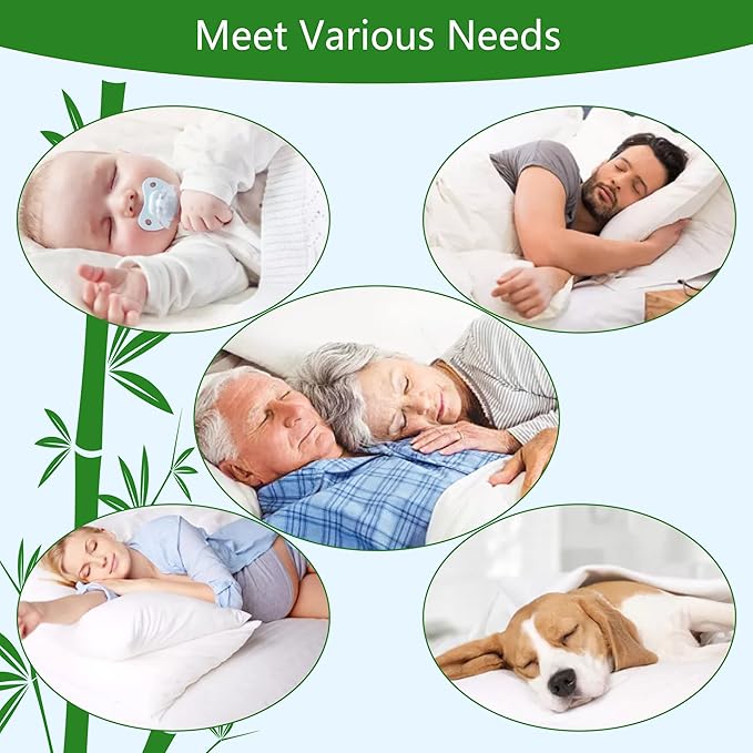 Split King Mattress Protector for Adjustable Bed, Cooling and Breathable Bamboo Viscose Waterproof Split Top King Mattress Pad Cover with 6-18 inches Deep Pocket, 32-34 inches Split from Head