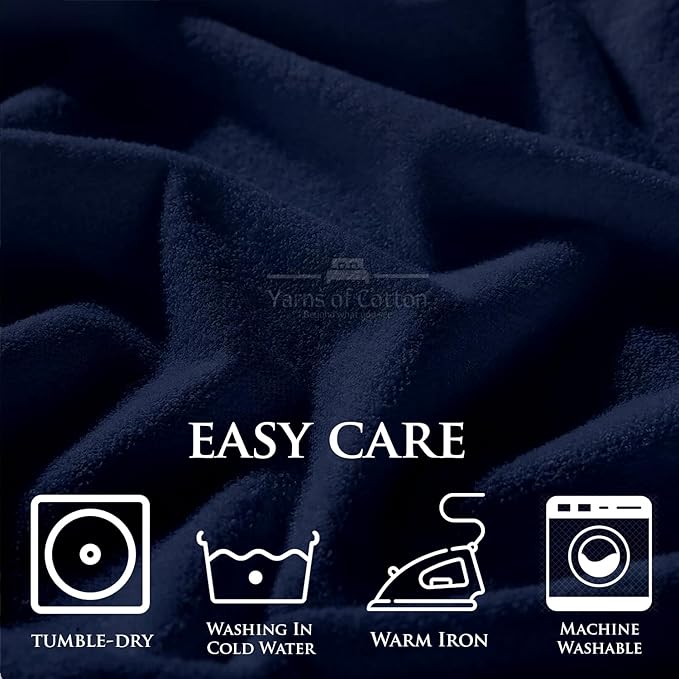Cot Mattress Protector 48"x75" Waterproof, Terry Soft and Noiseless Mattress Protector Perfect for Daybed 48" X 75" Mattress/Narrow Twin/Cot Size/Rv Bunk/Camping Cot (Navy)
