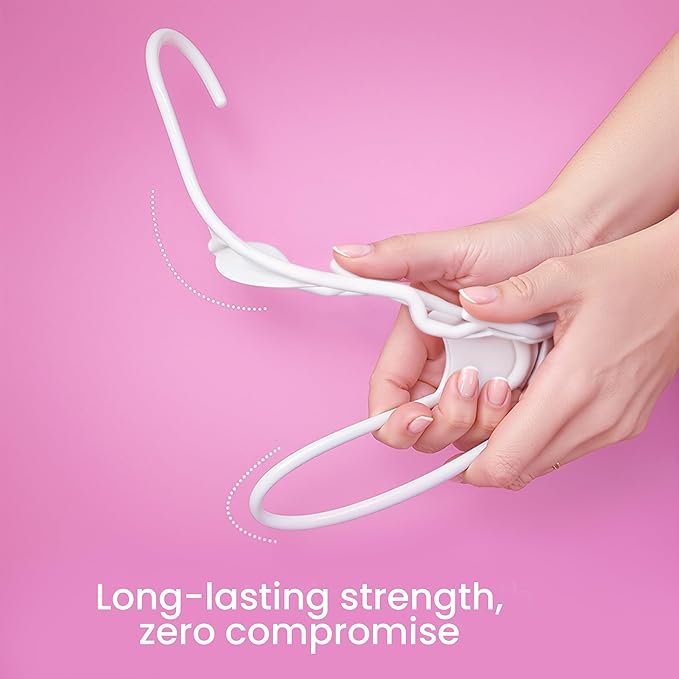 Utopia Home Plastic Hangers 200 Pack - Perfect Space Saving Clothes Hanger - Durable and Strong - Perfect Closet Organizers with Shoulder Grooves (White) - Image 4