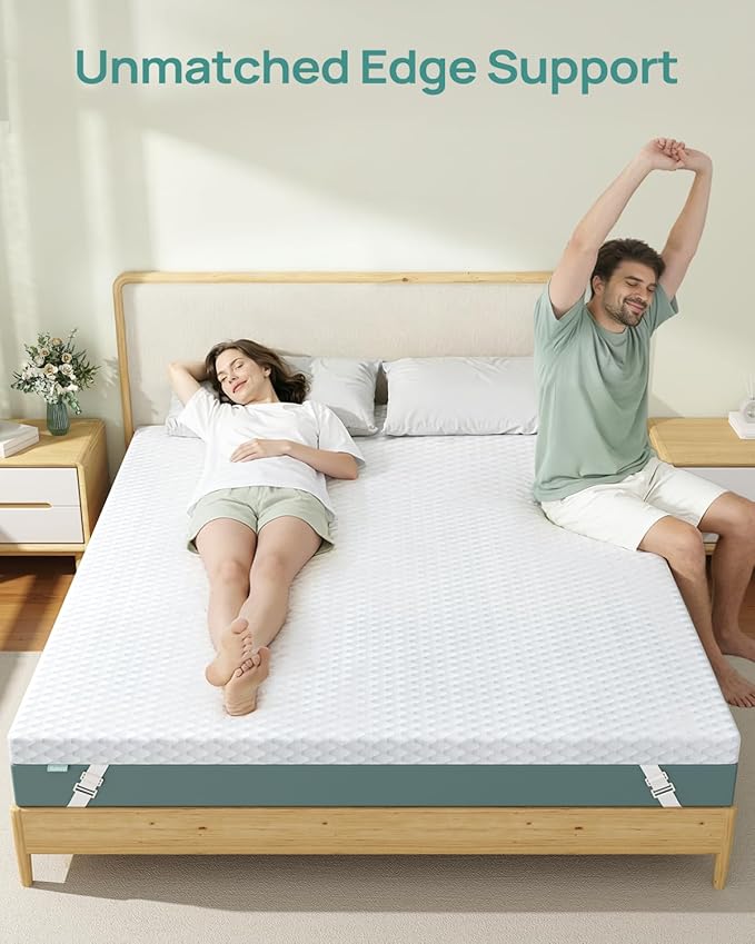 3 Inch Twin XL Gel Mattress Topper for College Dorm, Cooling Firm Bed Topper for Pressure Relief, Orthopedic Support Mattress Topper with Non-Slip Washable Cover, CertiPUR-US Dorm Bed