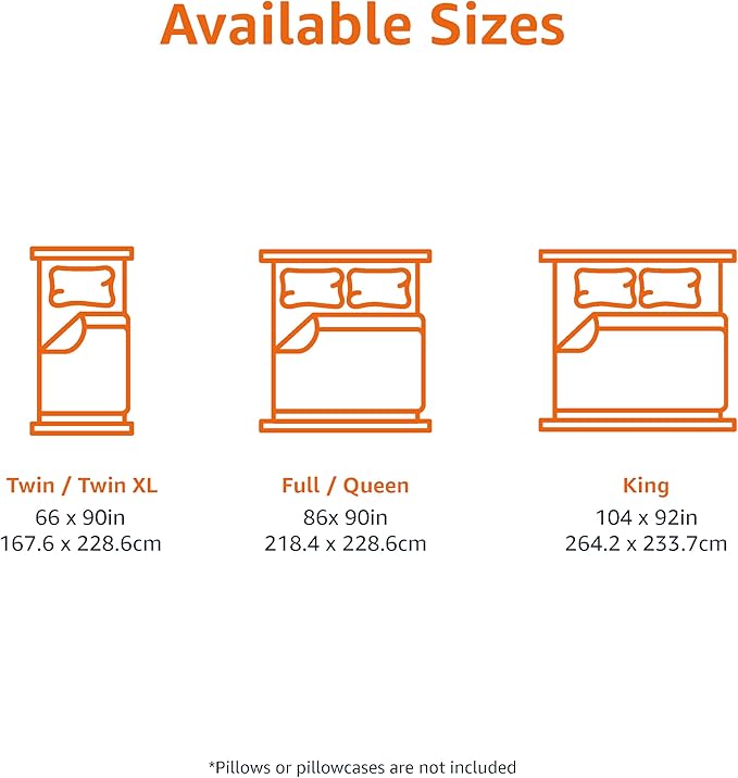Amazon Basics Lightweight Microfiber Comforter Set, 3-Pieces, Gray Geometrics, Full/Queen