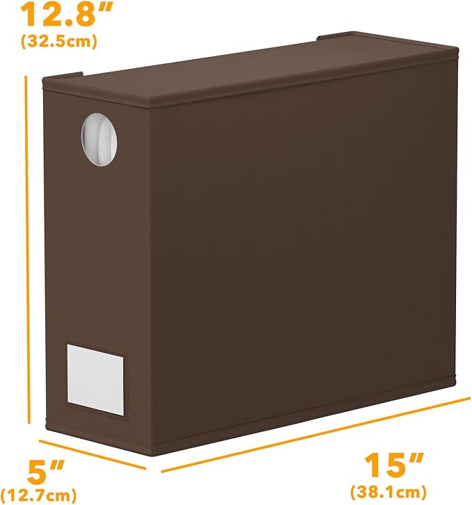 SpaceAid 9 Pack Bed Sheet Organizers and Storage, Foldable Sheet Organizer with Window for Linen Closet, Set Folder Keeper for Queen & King Size Bedding Storage (Brown) - Image 7