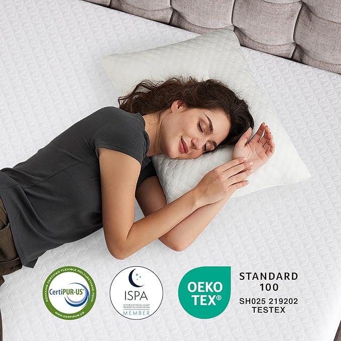 Novilla Queen Mattress 14 Inch, Queen Size Memory Foam Mattress for Pressure Relief & Supportive Comfort, Cool Refreshing Sleep Mattress in a Box, CertiPUR-US Certified, Medium Firm