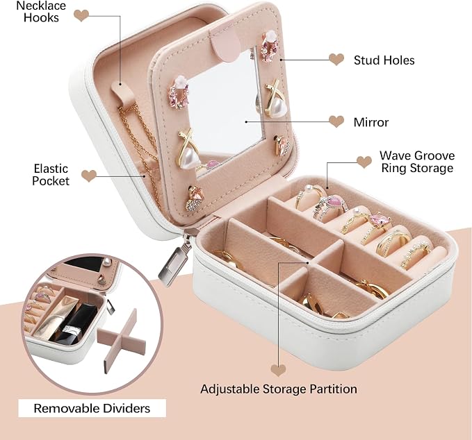 Grandma and Granddaughter Gift Jewelry Box, Grandma Gifts from Granddaughter, Granddaughters Gifts from Grandmother, Best Unique Birthday Christmas Gift for Grandmother Granddaughters Jewelry Case - Image 2