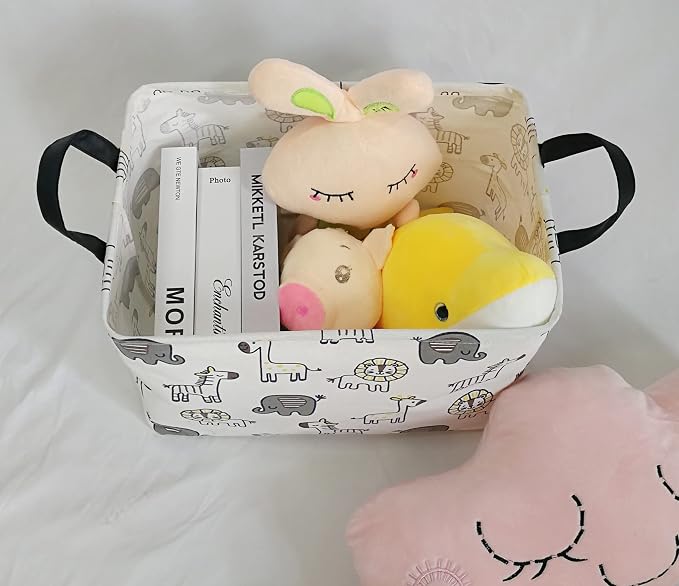 MAIZMZ Baby Gift Storage Basket Collapsible Nursery hamper Organizer Bin Waterproof Toy Box for Organizing Home/Dorm/Kitchen/Pet/Office/Closet/Shelf/Room decor - Image 5
