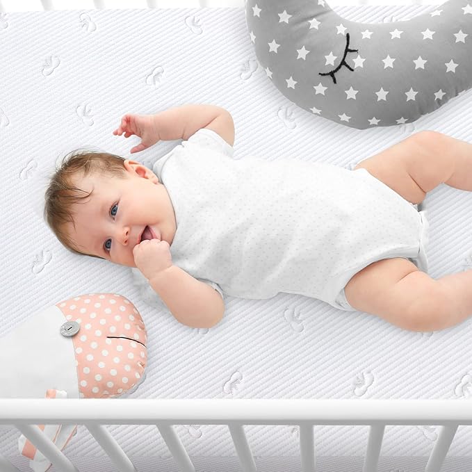 Waterproof Pack and Play Mattress Protector, Quilted Pack and Play Mattress Pad Cover Ultra Soft and Breathable, Playard Sheet Protector 39inch X 27inch fits for Baby Foldable and Playard Mattress