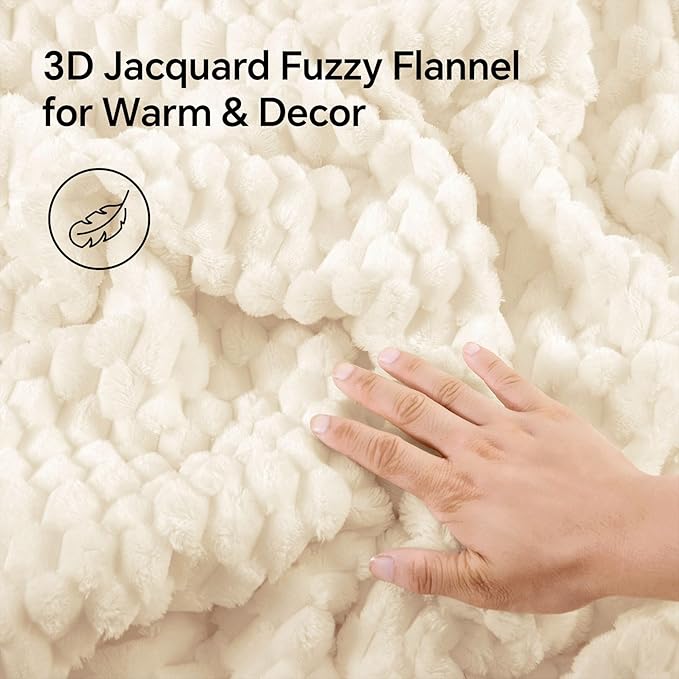 BEDELITE Fluffy King Size Comforter Set - Beige Fleece Soft Comforter for King Size Bed, Luxury Warm Bedding Set for Winter, Fuzzy Bed Set 3 Pieces (1 Comforter, 2 Pillowcases)