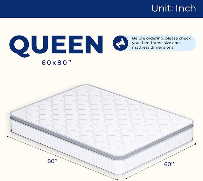 Neo Sleep Queen Size Mattress, 12 Inch Hybrid Comfort & Supportive Mattress in a Box, Cooling Gel Memory Foam and Pocket Springs with Pressure Relief, CertiPUR-US Certified, Medium Firm