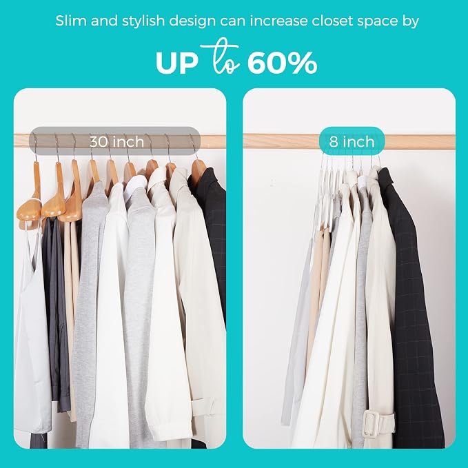 HOUSE DAY Premium Velvet Hangers 100 Pack White, Non-Slip Flocked Felt Hangers, Sturdy Clothes Hanger with 360° Rotatable Hook, Heavy Duty Durable Slim Coat Hanger for Closet Space Saving - Image 4