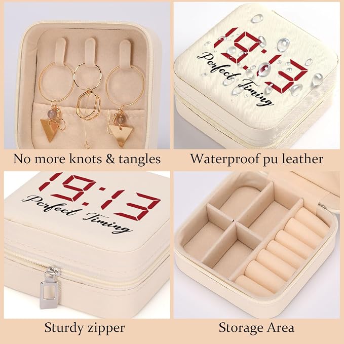 LONGXIN Sorority Gift, DST Travel Jewelry Case Box Organizer, 1913 Sigma Theta Paraphernal Gifts for Women, Sister, Friend, Greek Sorority - Image 3