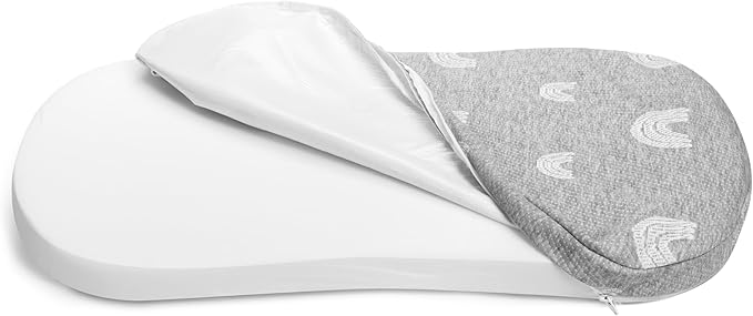 Baby Bassinet Mattress Topper, Waterproof Replacement Pad with Removable & Washable Mattress Covers (for Maxi-COSI Lora)