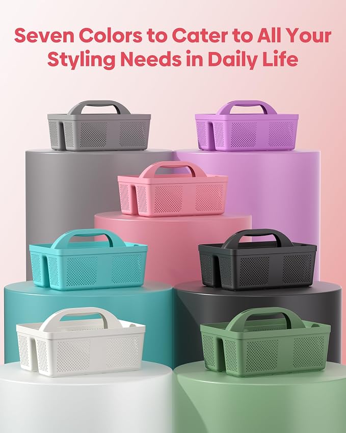 4 Pack Portable Shower Caddy, Integrated Handle, Reinforced Plastic, Organizer Storage Bathroom Supplies and Beauty Products, Cleaning Supplies, Shower Basket for Home, Dorm, Shelf and Cabinet - Image 6