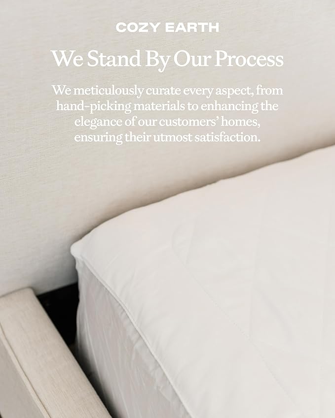 Cozy Earth King Size Mattress Pad - 100% Viscose from Bamboo Cooling Mattress Cover - Lightweight Temperature Regulating Bed Pad with 360-Degree Elastic Hem - Fits Mattresses up to 20”