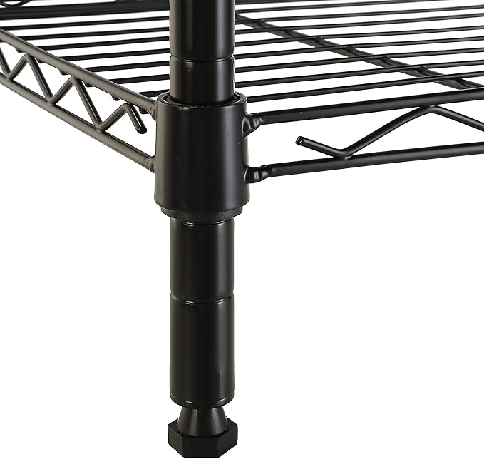 Amazon Basics 5-Shelf Tower Adjustable Storage Shelving Unit for Garage, Rust-Resistant Steel, 150 lbs Per Shelf, 16"W x 16"D x 54"H, Black - Image 6
