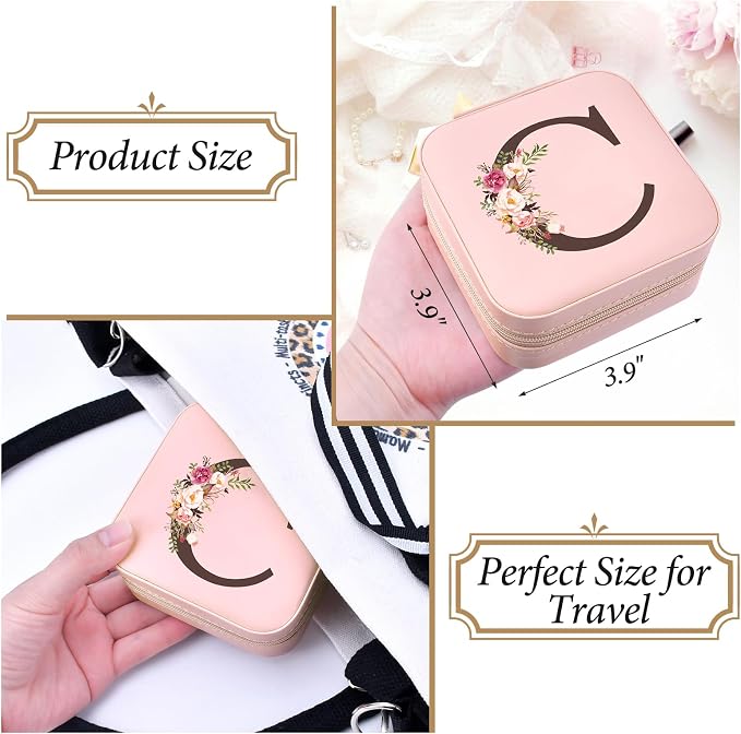 Preppy Travel Easter Basket Stuffers for Teen Girls, Travel Jewelry Box Personalized Birthday Gifts for Women, Fashion Travel Essentials Trendy Stuff - Image 4