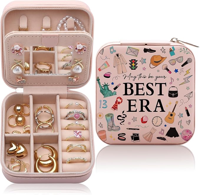 Best Jewelry Box Gift, Inspired Small Jewelry Case for Music Lovers Fans Women, Singer Merch Portable Jewelry Case, In My Best Jewelry Organizer Holder Storage Boxes by WelcometoCEASQVAA