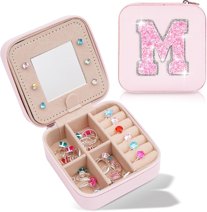 Uygafly Travel Jewelry Case - Mothers Day Gift for Mom, Wife, Sister or Mother in Law | Pink by Uygafly