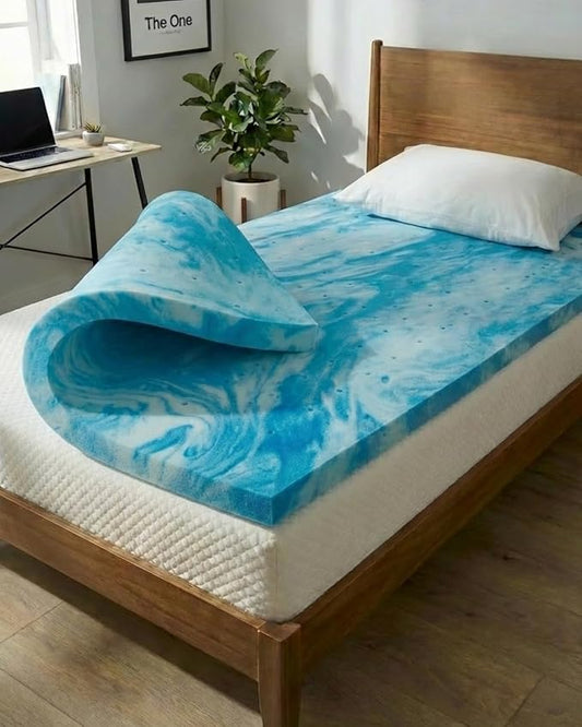 Super Soft Memory Foam Mattress Topper Twin XL Size - 3 Inch Breathable Gel Infused Memory Foam - Plush Feel Ventilated Mattress Pad - Comfort, Pressure, Pain Relief Bed Topper, CertiPUR-US & Oeko-Tex