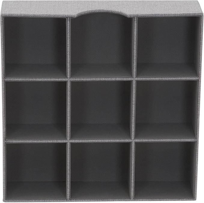 Household Essentials Grey 728-1 Deep 9 Section Drawer Organizer Box for Storage 12 in x 3.13 - Image 8