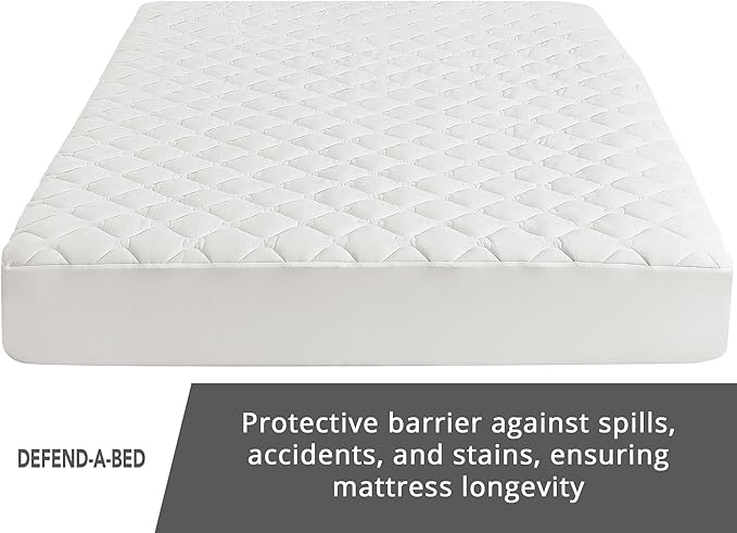Defend-A-Bed Deluxe Quilted Waterproof Mattress Protector, Full