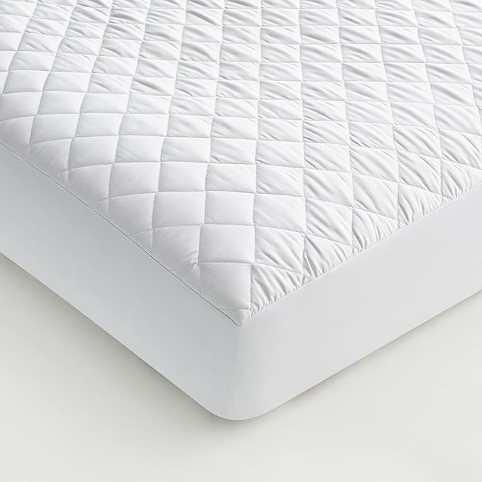 SIJO Temperature Regulating Mattress Pad, Best Cooling Mattress Pad Award Winner by Sleep Foundation, Water Proof Summer Mattress Cover Protector for Hot Sleepers (King)