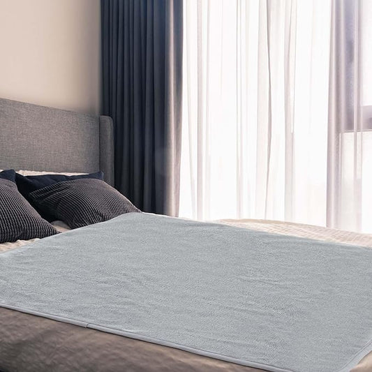 Couples Waterproof Mat Lover Reusable Stainproof Blanket Quiet Easy Use Mattress Protector for Adult Multi Functional Bed Sheet Couple Messy Play Pleasure Comfort(72 x 34 in,Grey,1 Pcs)