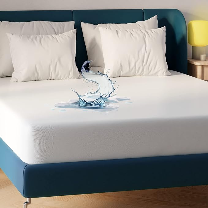 Niagara Waterproof Mattress Protector Twin 39x75 Cover Deep Pocket Breathable Noiseless 8-20Inches Bed Smooth Jersey Mattress Pad Cover Fully Ultra Thin Polyester