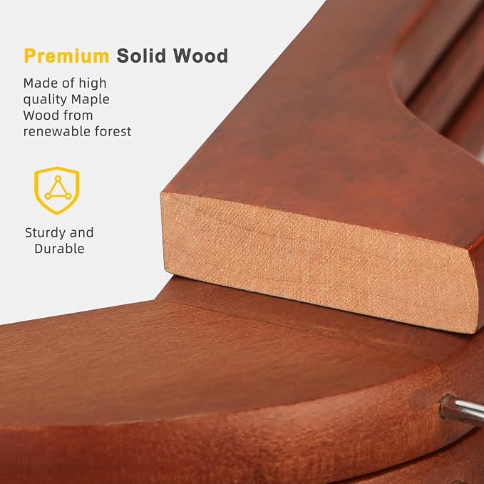 TOPIA HANGER Wooden Hangers 30 Pack, Wood Clothes Hangers, Durable Coat Hanger with 360-Degree Rotatable Hook, Non-Slip Pants Bar and Shoulder Notches for Camisole Tops (Walnut) - CT34WA30 - Image 4