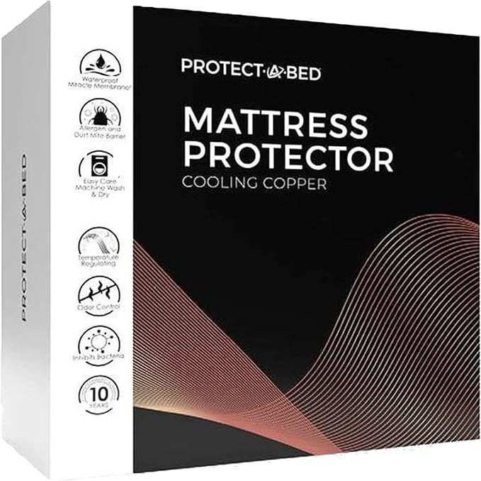 Protect-A-Bed Cooling Copper Infused Mattress Protector, Full
