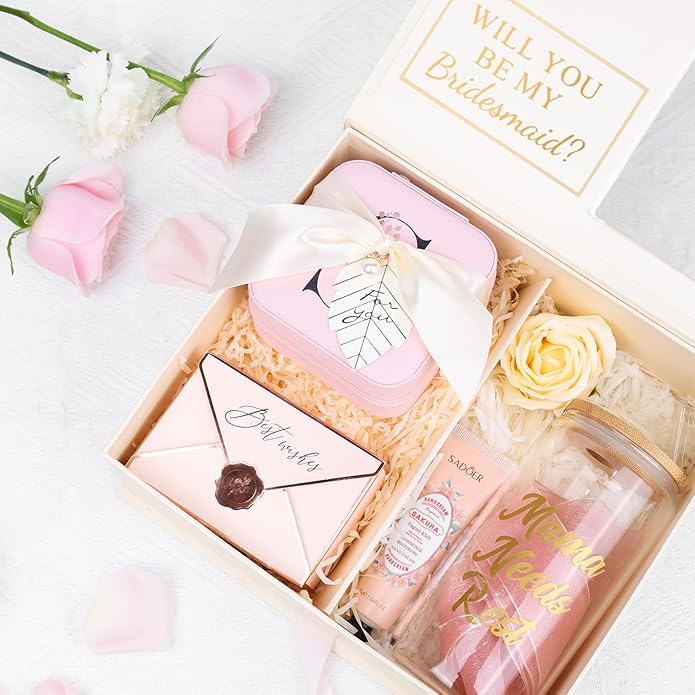AYGXU Travel Jewelry Box for Women and Girls - Small Case With Initial A-Z - Teacher Gifts - Image 3