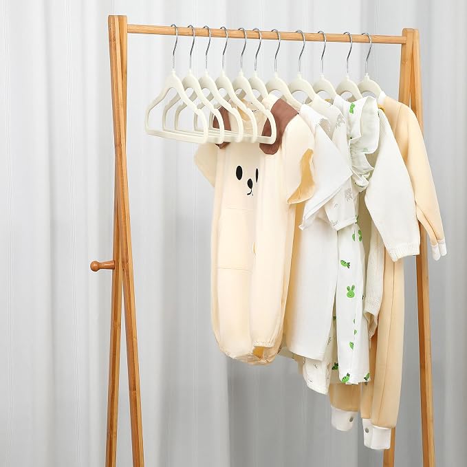 GoodtoU Baby Hangers Velvet 100 Pack - Baby Felt Hangers Non Slip Toddler Hanger Childrens Hanger for Kid - Image 7