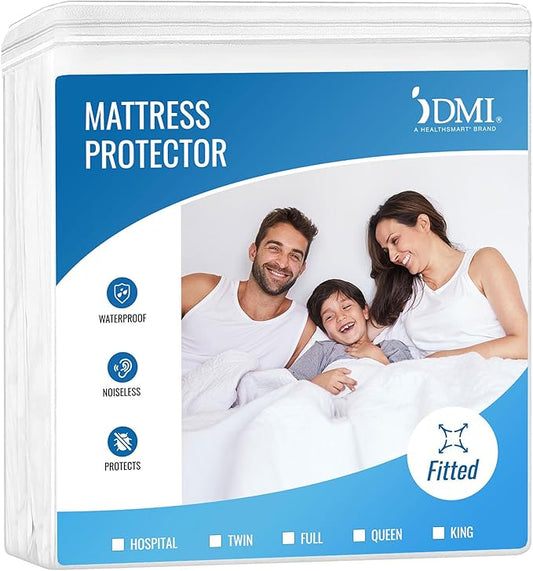 DMI Waterproof Mattress Protector, Mattress Pad, Waterproof Mattress Cover, Bed Pad and Bed Cover, Contoured Fitted Sheet Fit, King, Package May Vary (Pack of 24)
