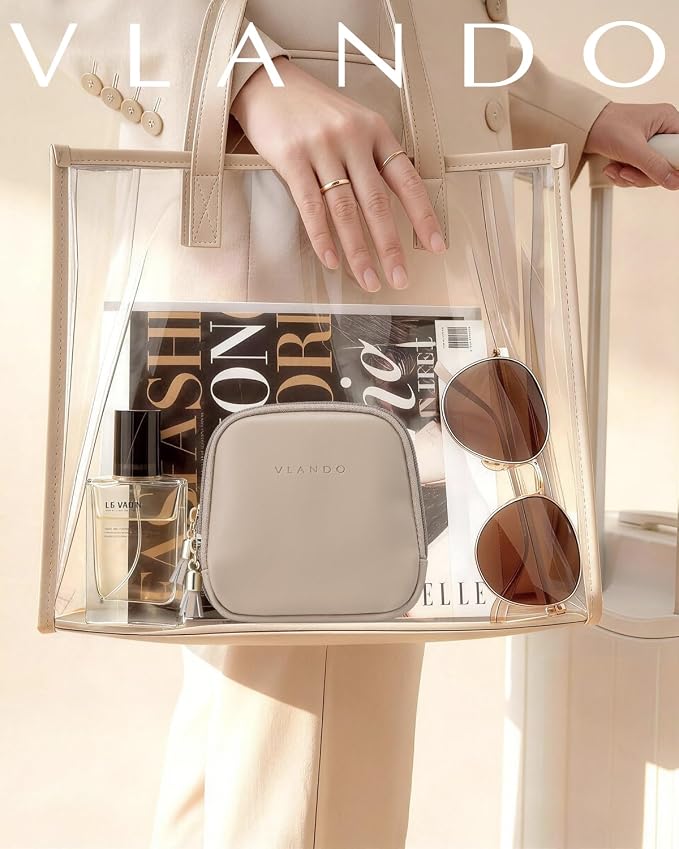 VLANDO Travel Jewelry Case,2-Layer Jewelry Organizer for Travel,Mothers Day Mom Gifts Teacher Gift,Multi-Compartment Jewelry Storage for Rings Earrings Necklaces Bracelets-Toffee - Image 9