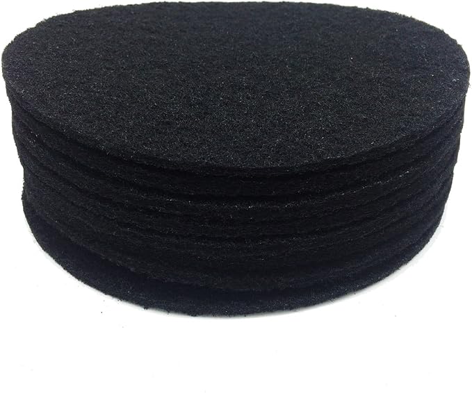 Becozofu 7.25 inch Kitchen Compost Bin Charcoal Filter Replacements, Compost Pail Replacement Carbon Filters, Round, Activated Charcoal, Set of 8 - Image 2
