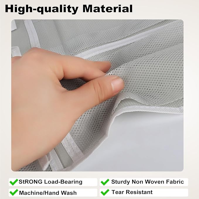 GOMAJI Over the Door 12 Pocket Hanging Shoe Organizer, Gray - Image 5