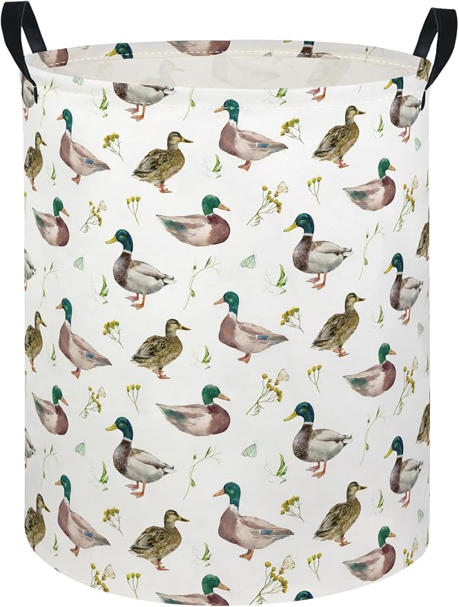 Baby Laundry Hamper kids laundry Basket Waterproof Laundry Bag for Bedroom Toy Clothes Organizer Room Décor(Duck) by Unknown