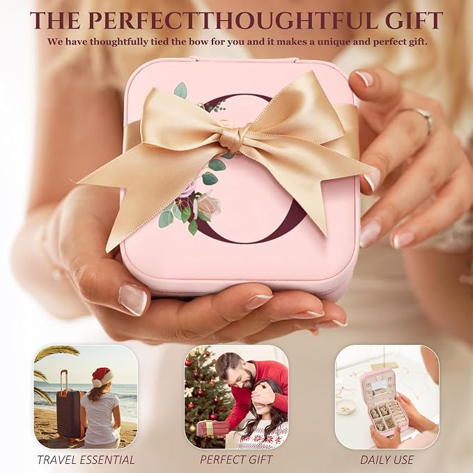 MFXIP Easter Basket Stuffers for Teens Essentials, Valentines Day Christmas Stocking Stuffers for Women Teen Girl Gifts Trendy Stuff Travel Jewelry Box Case Organizer Personalized Birthday Gifts - Image 7