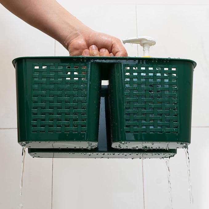 Tiawudi Portable Shower Caddy, Caddy Organizer with Handle, Plastic Shower Basket Hold Soap, Shampoo, Hair Supplies and Beauty Products, Cleaning Supplies Organizer for Home, Dorm, Shelf and Cabinet - Image 4