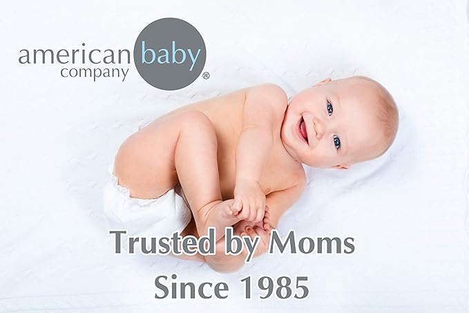 American Baby Company Waterproof Flat Reusable Crib Mattress Pad Protector, Embossed Quilt-Like Crib Protective Mattress Pad Cover for babies, adults and pets, White, 28" x 52"