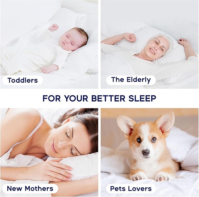 SLEEP ZONE Waterproof Twin Mattress Topper for College Dorm, Cooling Breathable Mattress Cover, (White, Twin)