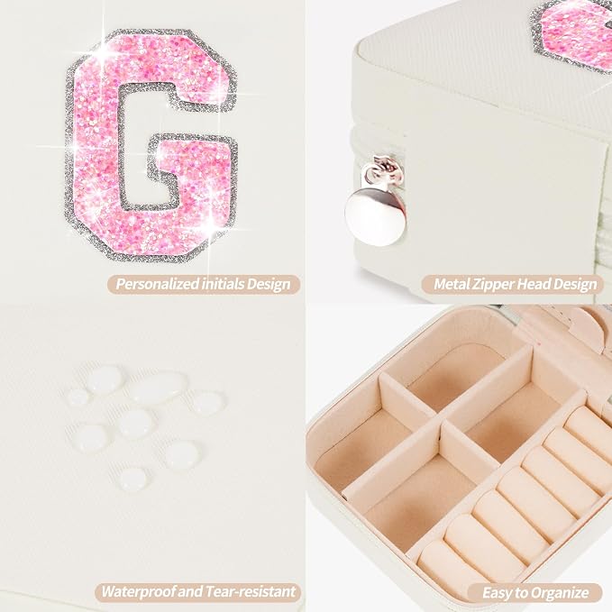 Uygafly Graduation Gifts for Women Teen Her,Fashion Jewelry Case Cute Trendy Stuff Graduation Essentials Accessories | Cream,G - Image 4