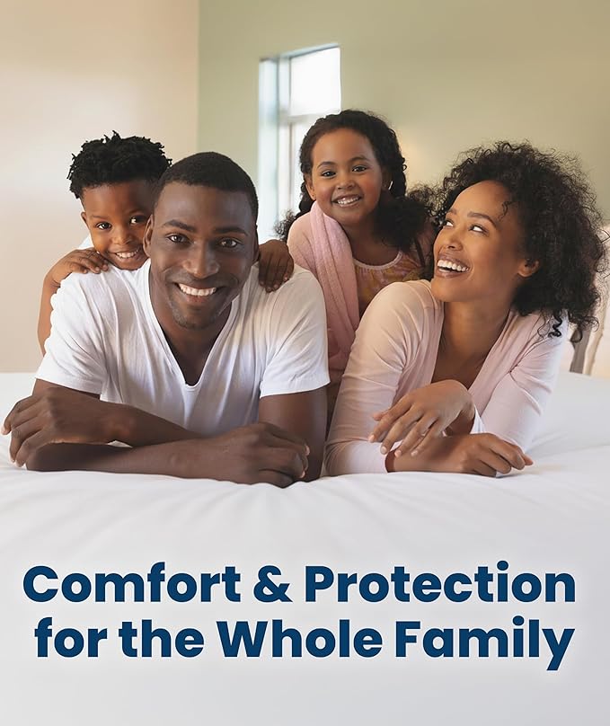 Everlasting Comfort Premium Twin Size Mattress Protector - Waterproof & Hypoallergenic, Noiseless Design, Washable Cover, 18" Deep Pocket, Bed Bug & Dust Mite Protection Cover for Sleep Hygiene